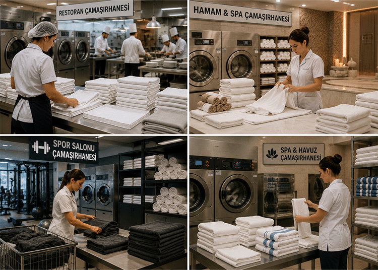 Restoran, Hamam, SPA ve Spor Salonu Çamaşırhanesi